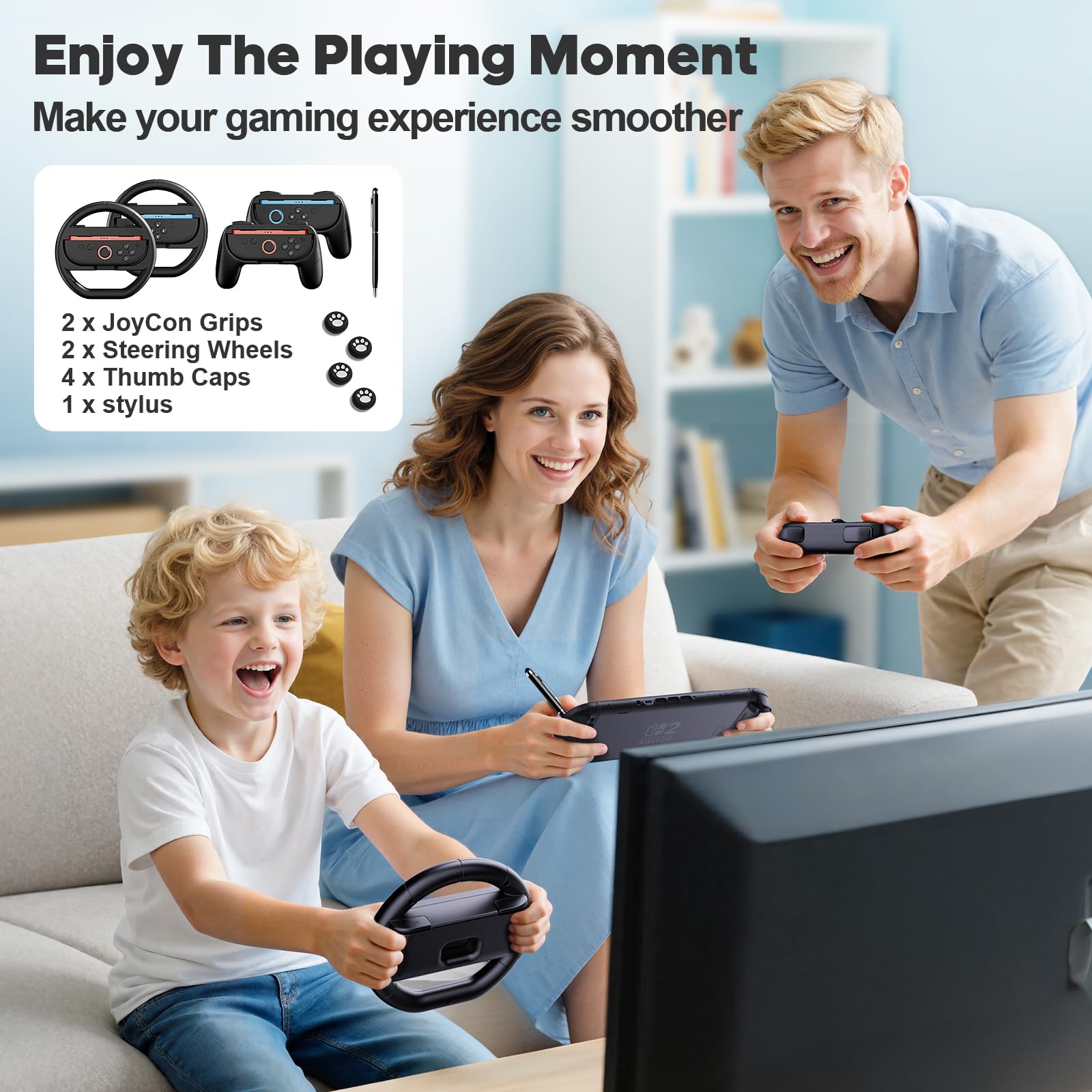 TPGSING Nintendo Switch 2 Accessories Bundle, 18 in 1 Kit for Switch 2 TPGSING