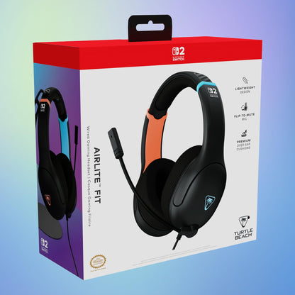 Turtle Beach Airlite Fit Wired Gaming Headset – Officially Licensed for Nintendo Switch 1 y 2 Turtle Beach