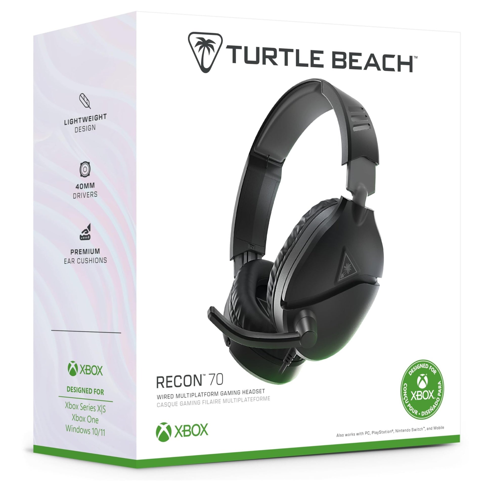Turtle Beach Recon 70 Gaming Headset for Xbox Series X|S, Xbox One, PS5, PS4, PC & Mobile Turtle Beach