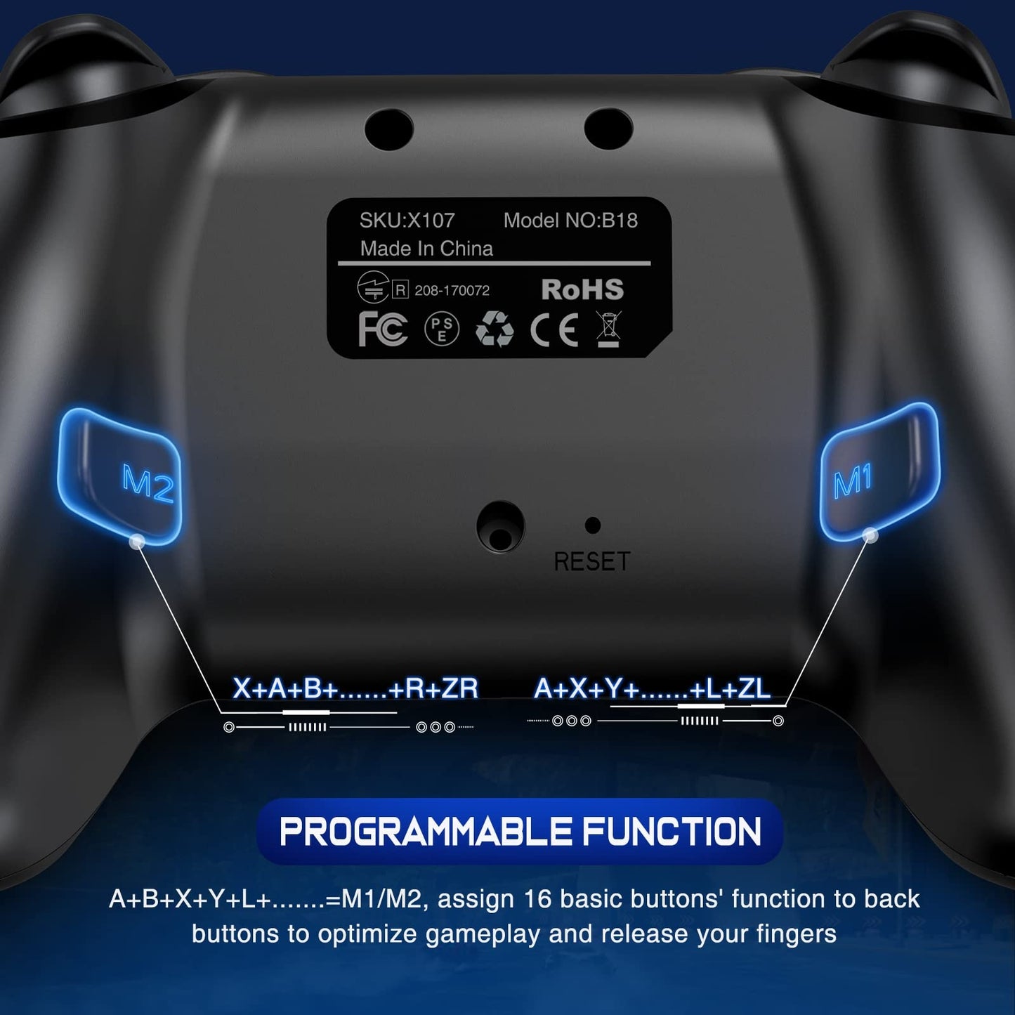 Wireless Switch Controller for Nintendo Switch 1 y 2/Lite/OLED Controller, ELISWEEN