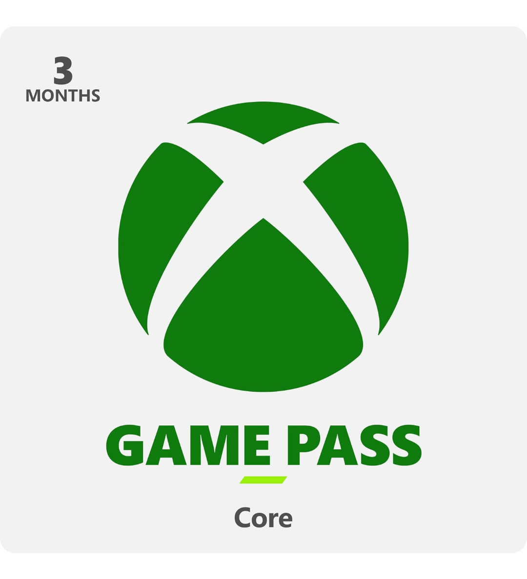 XBOX GAME PASS CORE 3 MESES