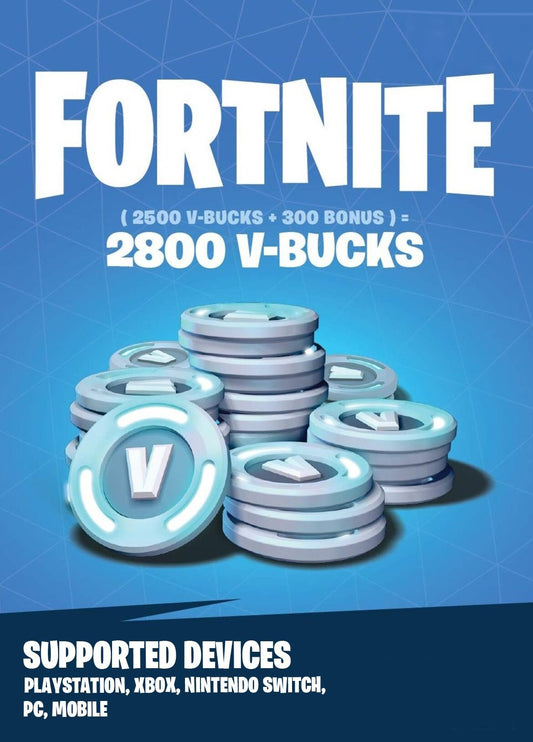 FORTNITE 2800 V-BUCKS PS4/XBOX - Easy Video Game
