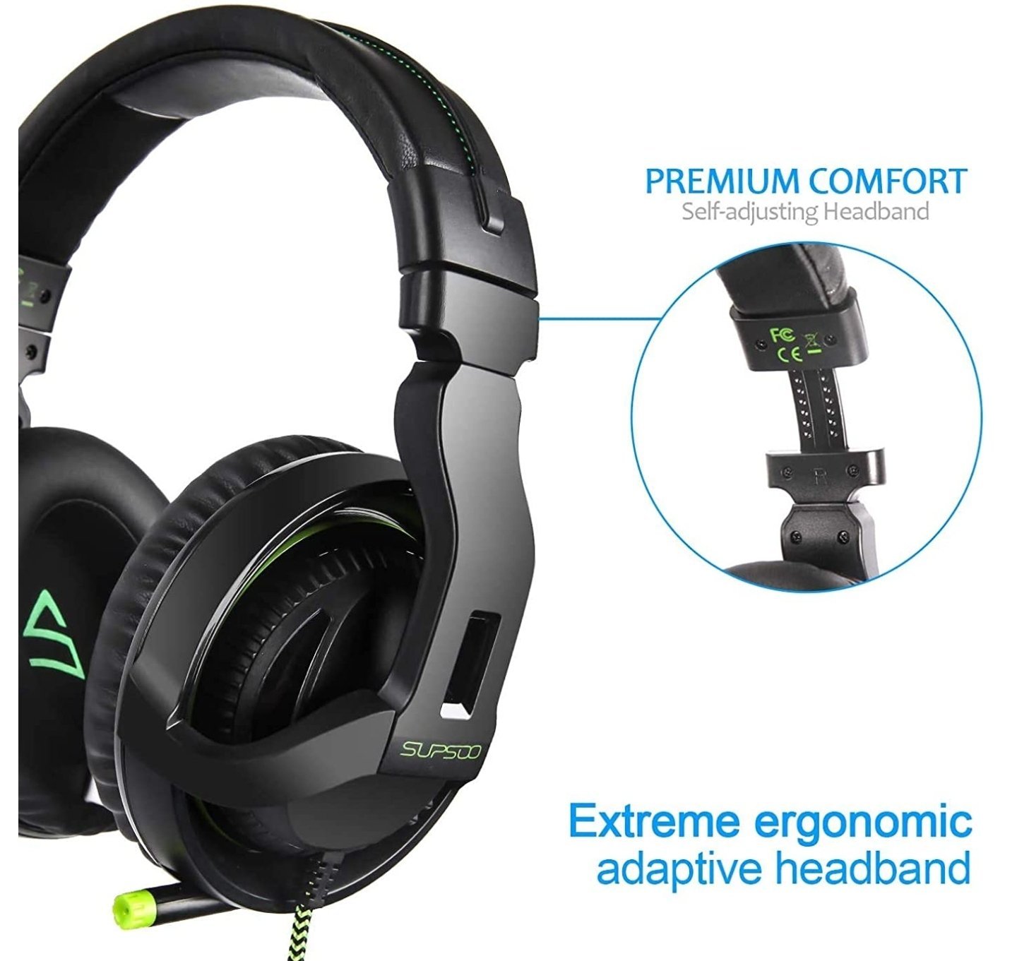 GAMING HEADSET SUPSOO G822- PS4 - XBOXONE - PC - SWITCH - Easy Video Game