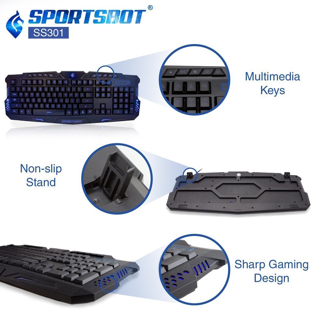 GAMING KEYBOARD SPORTSBOT COMBO - Easy Video Game
