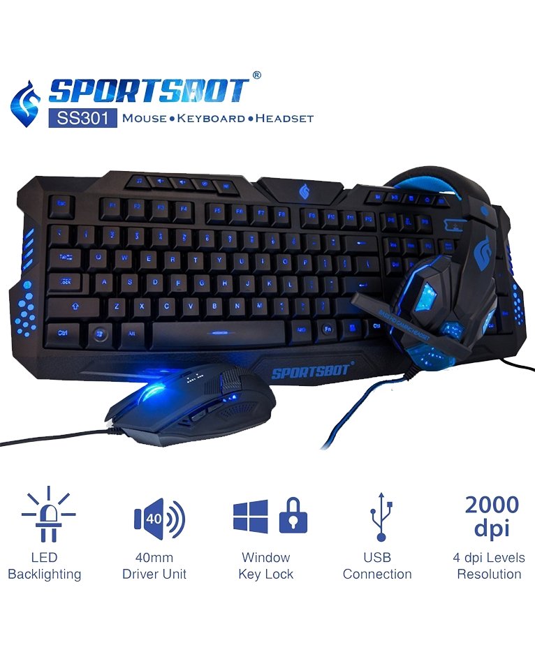 GAMING KEYBOARD SPORTSBOT COMBO - Easy Video Game