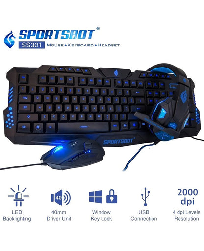 GAMING KEYBOARD SPORTSBOT COMBO - Easy Video Game