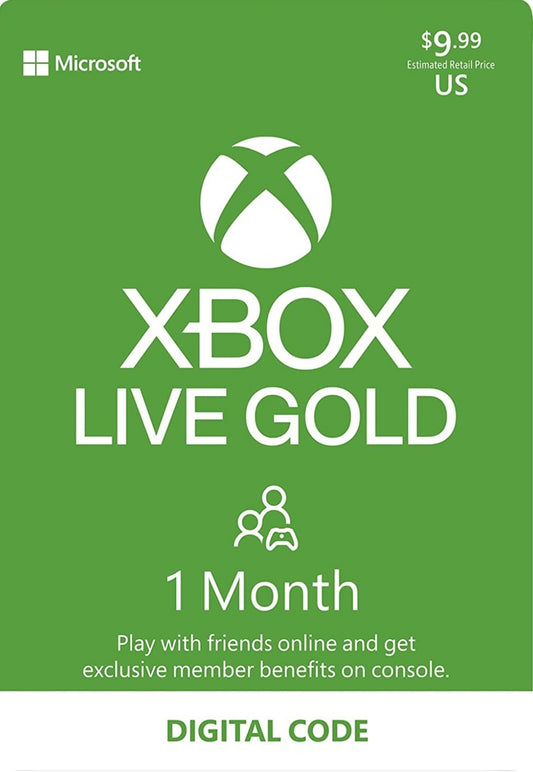 MEMBRESIA XBOX LIVE 1 MES - Easy Video Game