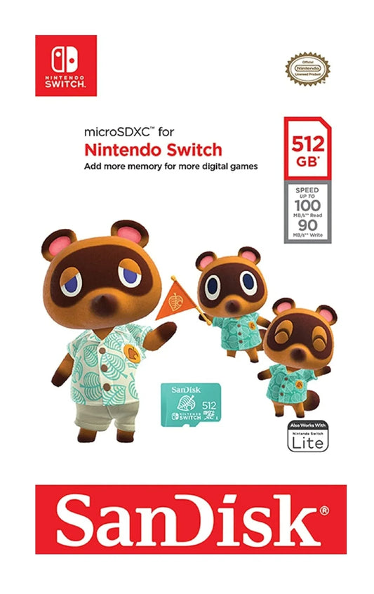 MICRO SDXC 512GB SWITCH Easy Video Game
