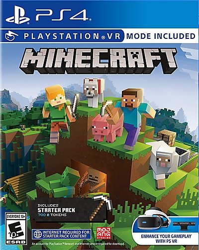 MINECRAFT + STARTER PACK PS4 - Easy Video Game