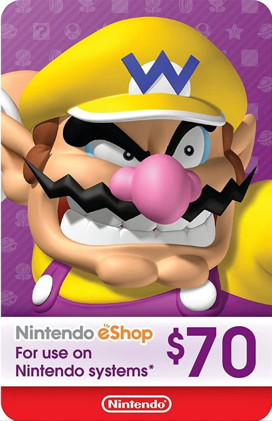 NINTENDO ESHOP CARD CODE $70 - Easy Video Game