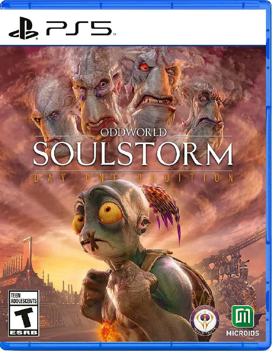 ODDWORLD SOULSTORM + STEELBOOK PS5 easy video game