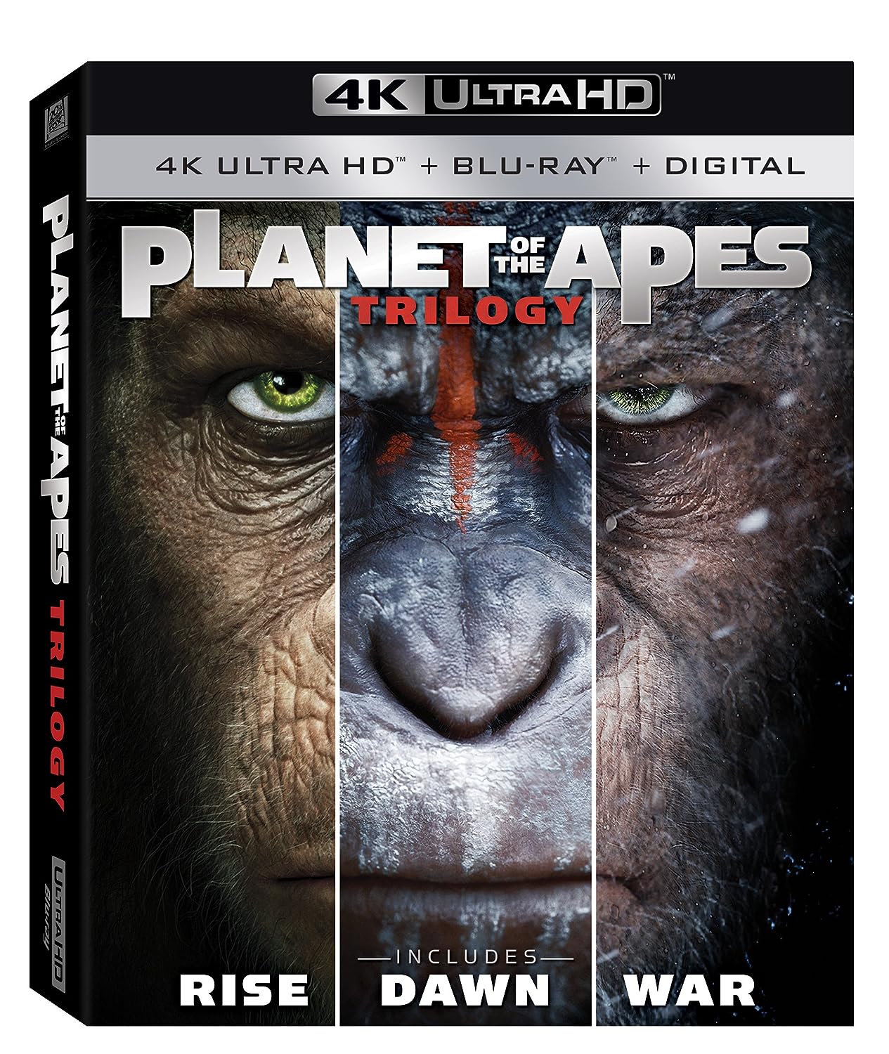 PLANET OF THE APES TRILOGY BLU RAY 4K - EASY GAMES