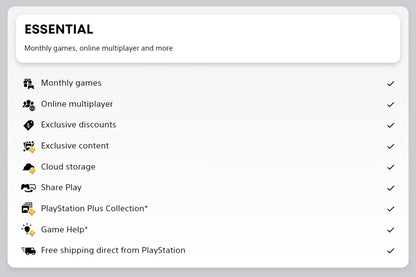 PS PLUS ESSENTIALS 1 MES