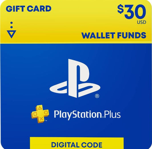 PSN - PLAY STATION NETWORK CARD $30 - EASY GAMES