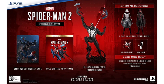SPIDER-MAN 2 PS5 COLLECTOR'S easy video game