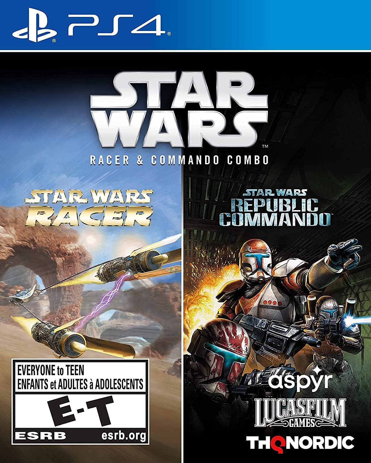 STAR WARS RACER & COMANDO COMBO PS4 - EasyVideoGame