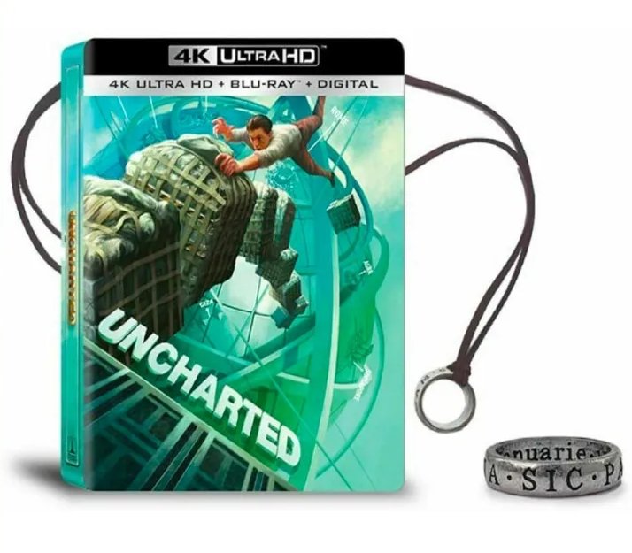 UNCHARTED BLU RAY 4K + ANILLO DE COLECCIÓN - EASY GAMES